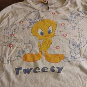 Looney Tunes Tweety Bird “Simply Irresistible” Double Sided 2XL T-shirt
